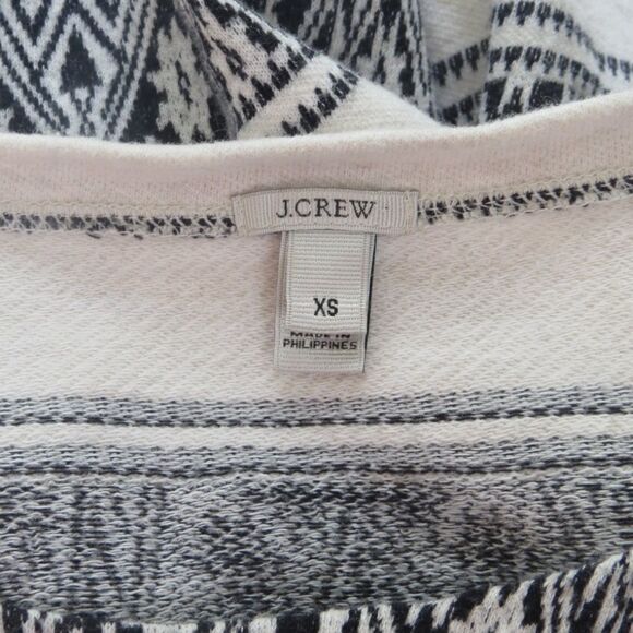 𝅺J. Crew Jacquard Stripe Sweatshirt Pullover Top XS - Picture 5 of 5